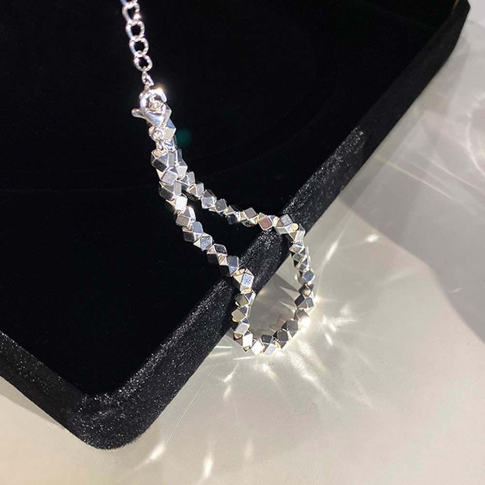 Vòng Đeo Tay Họa Tiết Hình Học Phong Cách Hàn Quốc Thanh Lịch Dành Cho Nam Nữ|Dây Chuyền Kim Loại Nhiều Màu Sắc Thời Trang