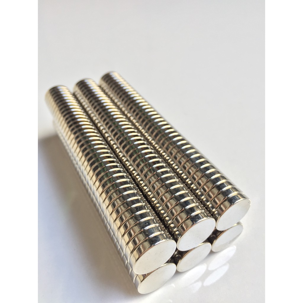 Nam châm viên 15x3mm, loại nam châm trắng đất hiếm 15x3mm lực hút siêu mạnh
