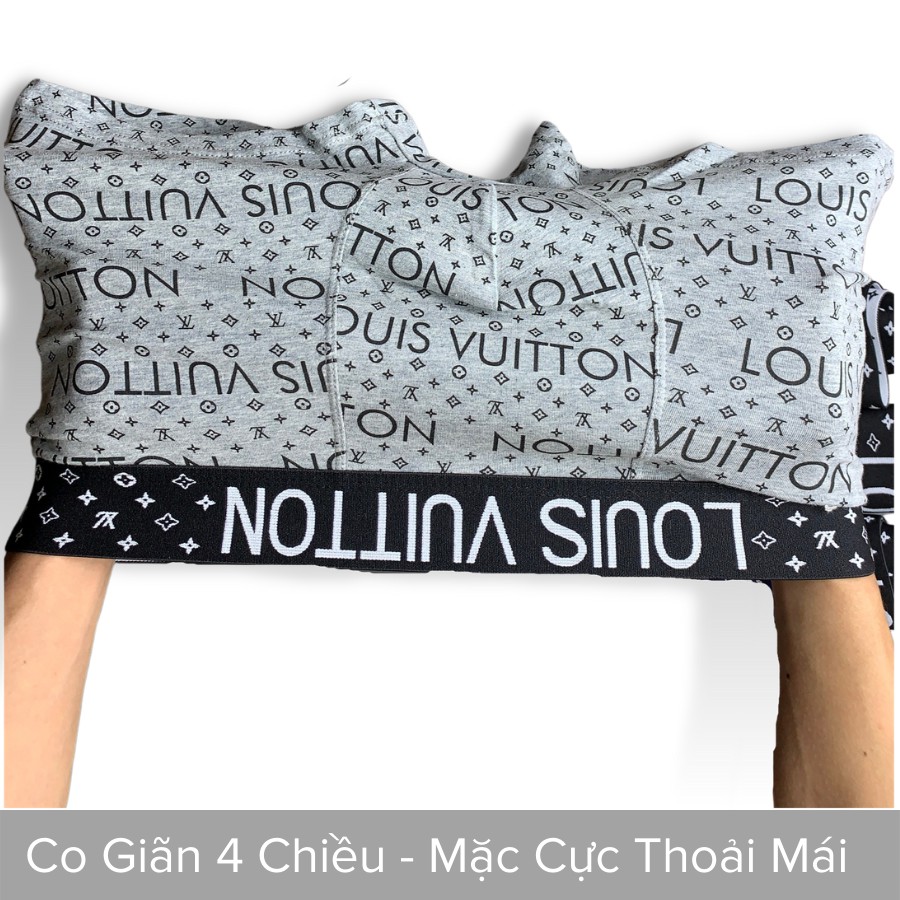 Quần Sịp Đùi Boxer LV Nam Cotton Cao Cấp Thấm Hút Mồ Hôi AVANCO