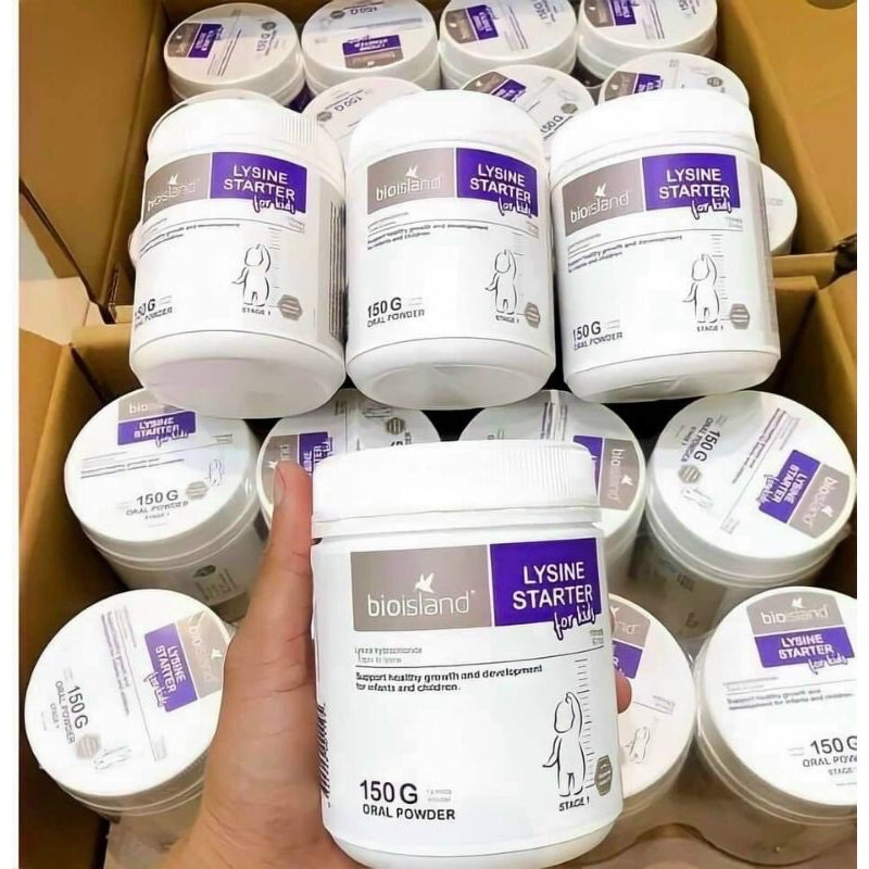 Bột Lysine Bio Island phát triểu chiều cao cho trẻ (Bột 150g)