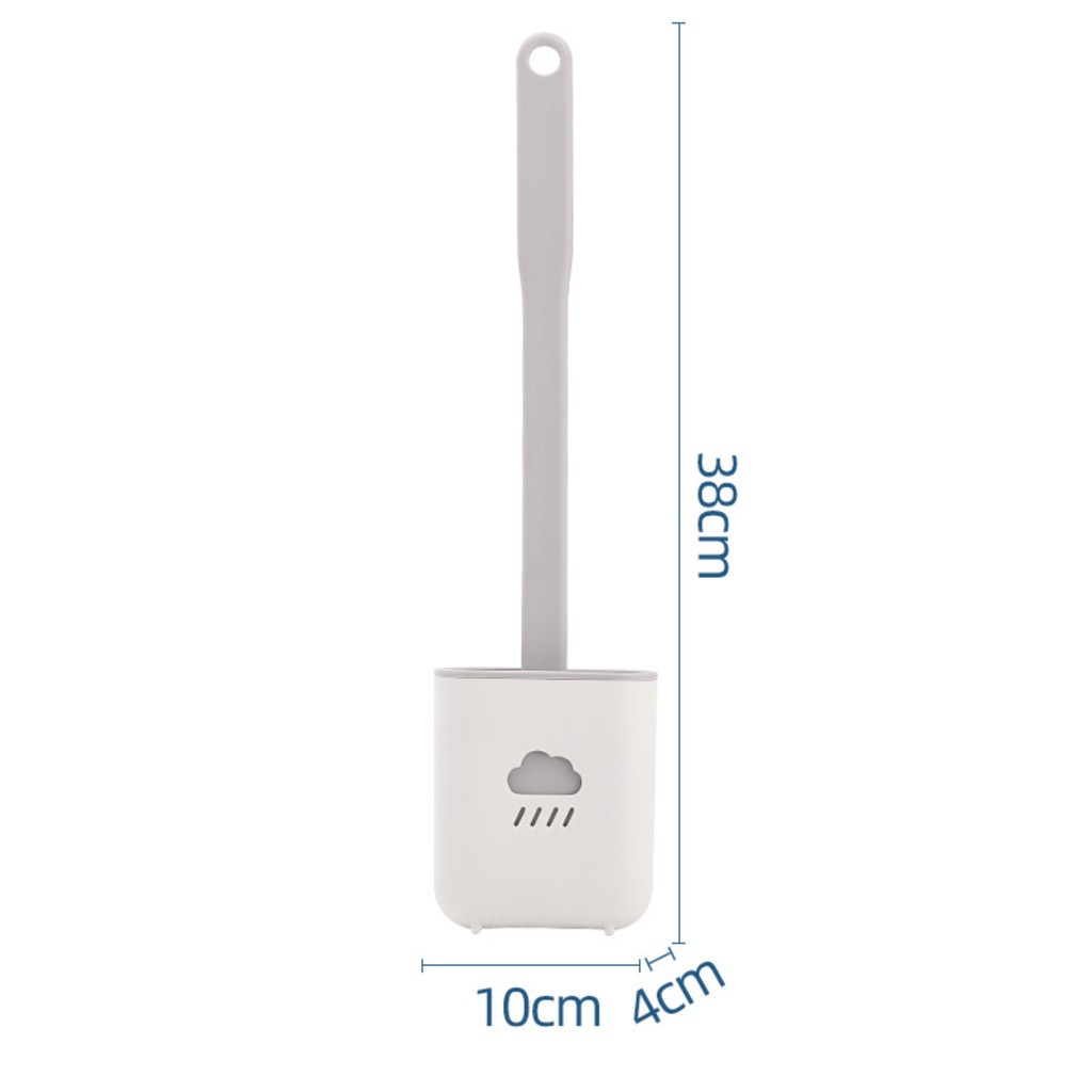 📛SIÊU RẺ❌ Cọ Vệ Sinh Bồn Cầu Bằng Silicon Tiện Dụng Kèm Hộp Đựng 88185