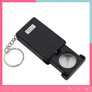 Kính lúp 45X 💗𝑭𝑹𝑬𝑬𝑺𝑯𝑰𝑷💗 Kính lúp mini có đèn, có móc treo