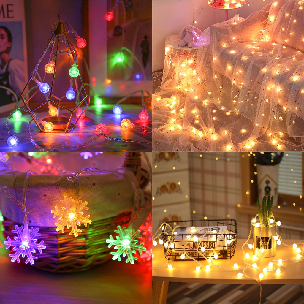 Dây Đèn Led Trang Trí Có Điều Khiển Từ Xa Usb 3m 6m 10m Cho Phòng Ngủ