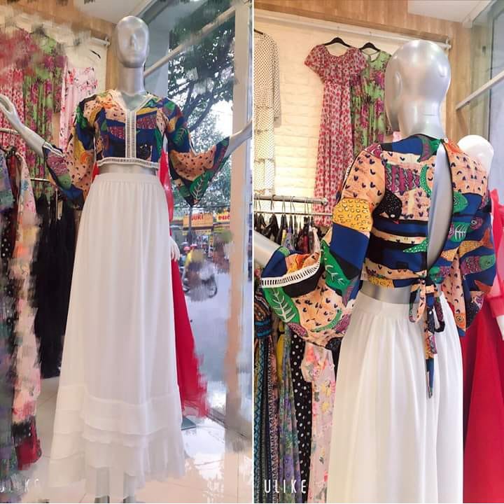 Set áo + chân váy boho