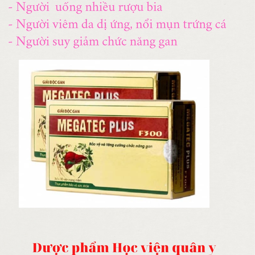 Bộ 2 hộp Giải độc gan Megatec Plus F300 Học viện quân y