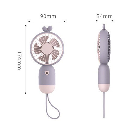 Sale KhủngBảo Hành 3 ThángQuạt Cầm Tay Sạc USB Mini Hàn Quốc Cực Xinh - Hàng Cao Cấp - Pin Sử Dụng 4-6H