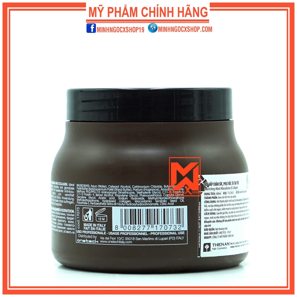 ✅[ RR LINE ] Ủ TÓC - KEM Ủ TÓC PHỤC HỒI TÁI TẠO CẤU TRÚC MACADAMIA STAR 500ML CHÍNH HÃNG