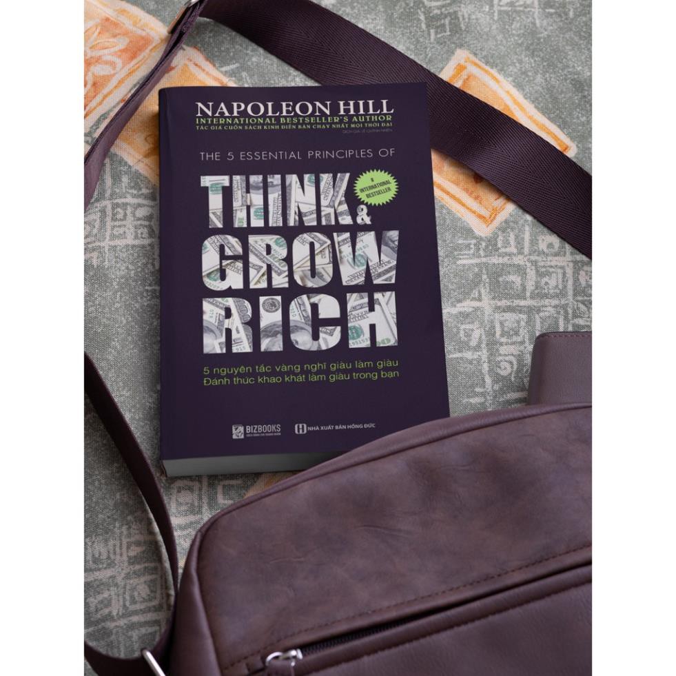 Sách - Think And Grow Rich- 5 Nguyên Tắc Vàng Nghĩ Giàu Làm Giàu   [BizBooks]