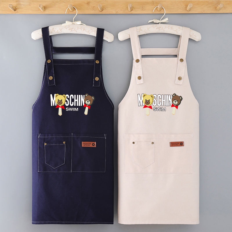 Tạp Dề Cotton Nguyên Chất Chống Dầu Chống Bẩn Thoáng Khí Phong Cách Mới Mùa Hè Cho Nữ