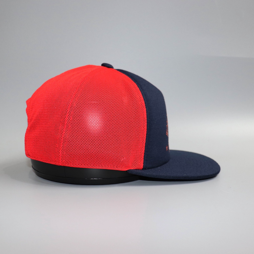 Nón NHS Snapback Xanh Đen Lươi Đỏ NIXON Nix008.