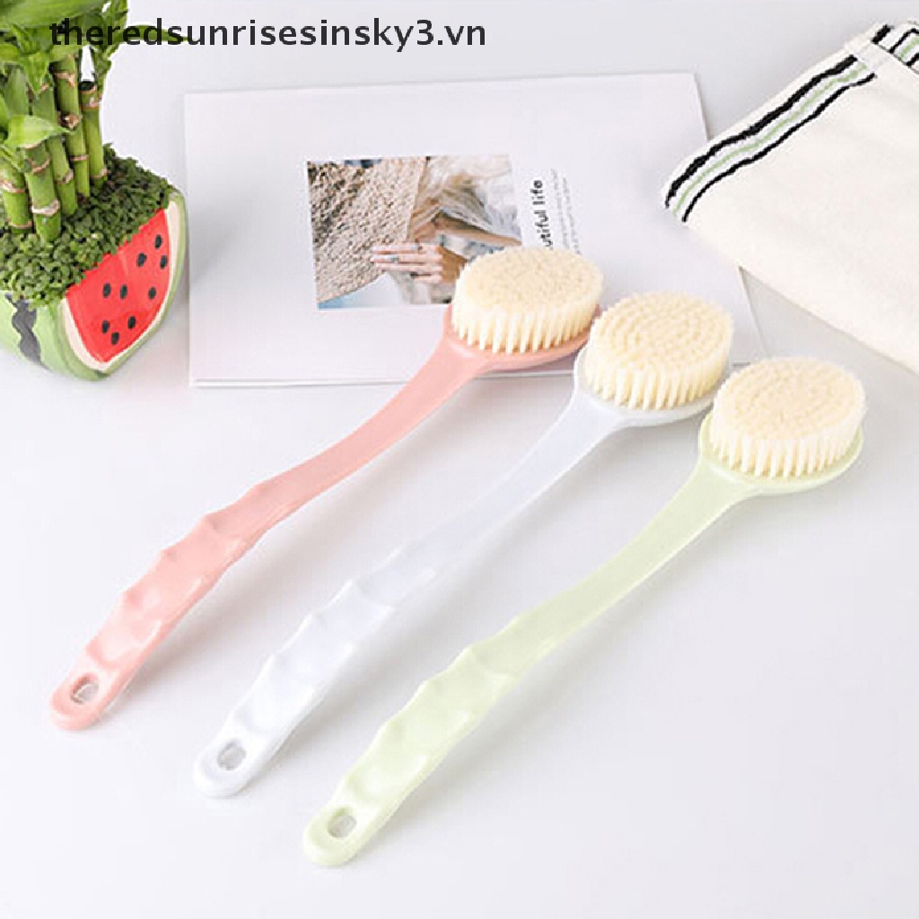 Bàn Chải Chà Lưng Với Tay Cầm Dài Tẩy Tế Bào Chết Tiện Dụng