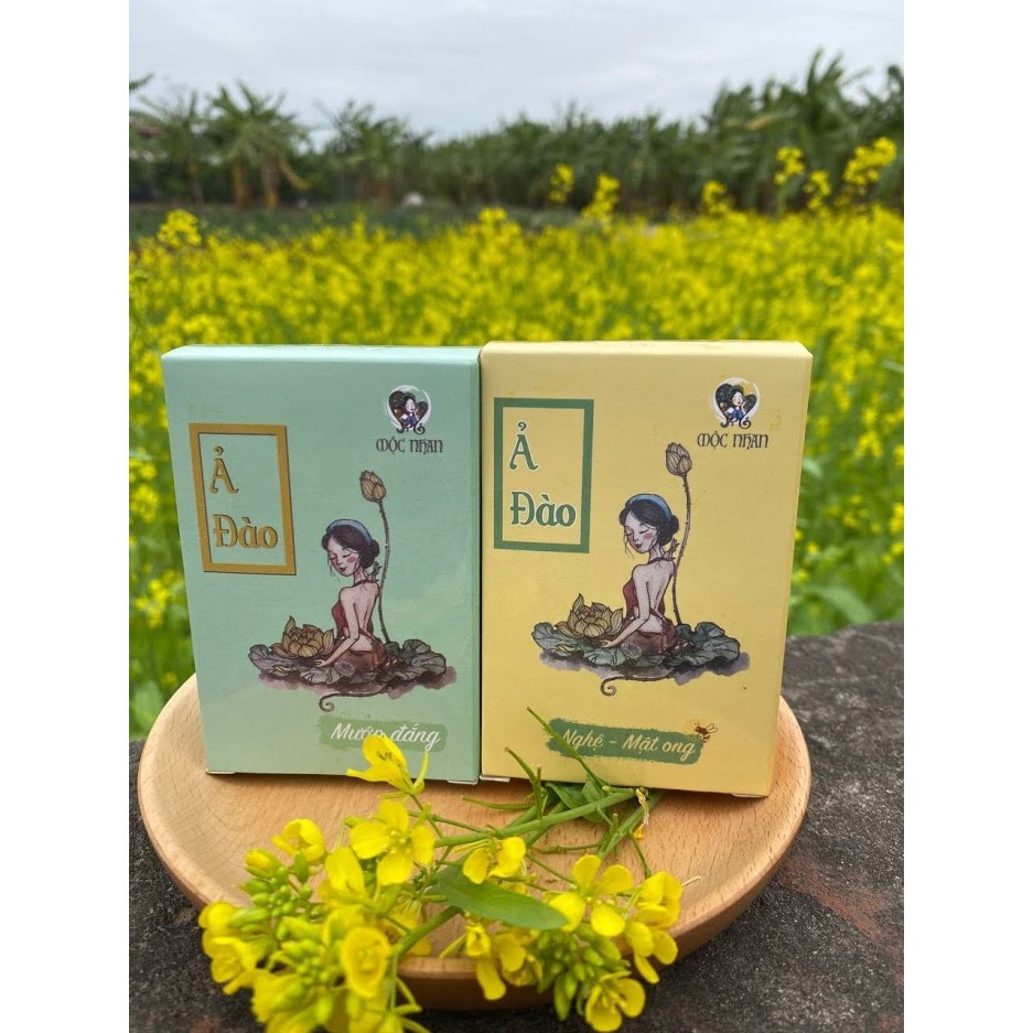 [FreeShip + Tặng Quà] Xà Bông Nghệ/Soap Mướp Đắng Tràm Trà Ả Đào 100g - Mộc Nhan Natural | BigBuy360 - bigbuy360.vn