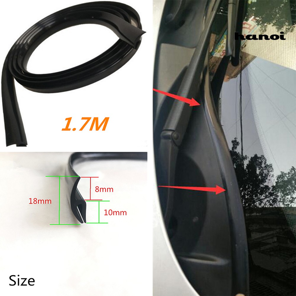 Dải cao su dán viền kính chắn gió trước xe hơi 1.7m