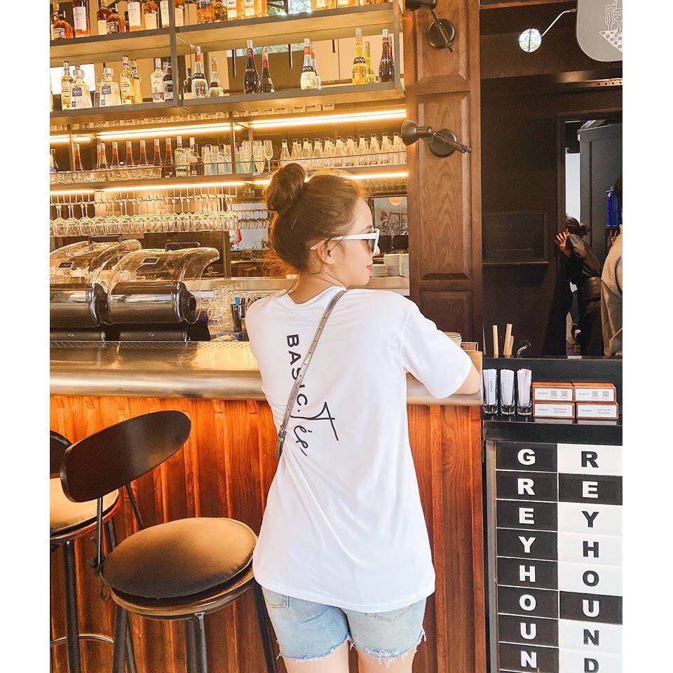 Áo thun tay lỡ form rộng unisex 100% COTTON - Áo phông nữ BASIC TEE - SABI SHOP | BigBuy360 - bigbuy360.vn