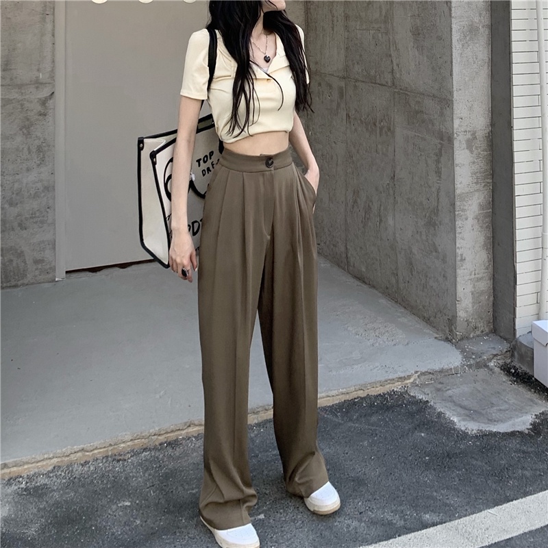 Quần Tây Lưng Cao Dáng Ôm Thời Trang Cho Nữ 53543