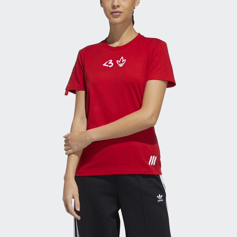 Áo Tee adidas ORIGINALS Nữ Valentine's Day Tee Màu đỏ H39015