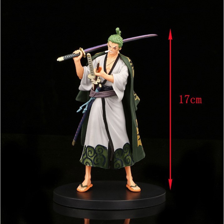 (Sẵn VN) Mô hình nhân vật Luffy - Roronoa Zoro - Sanji - Usopp - Nami ở Arc Wano - Chiều cao ~17cm