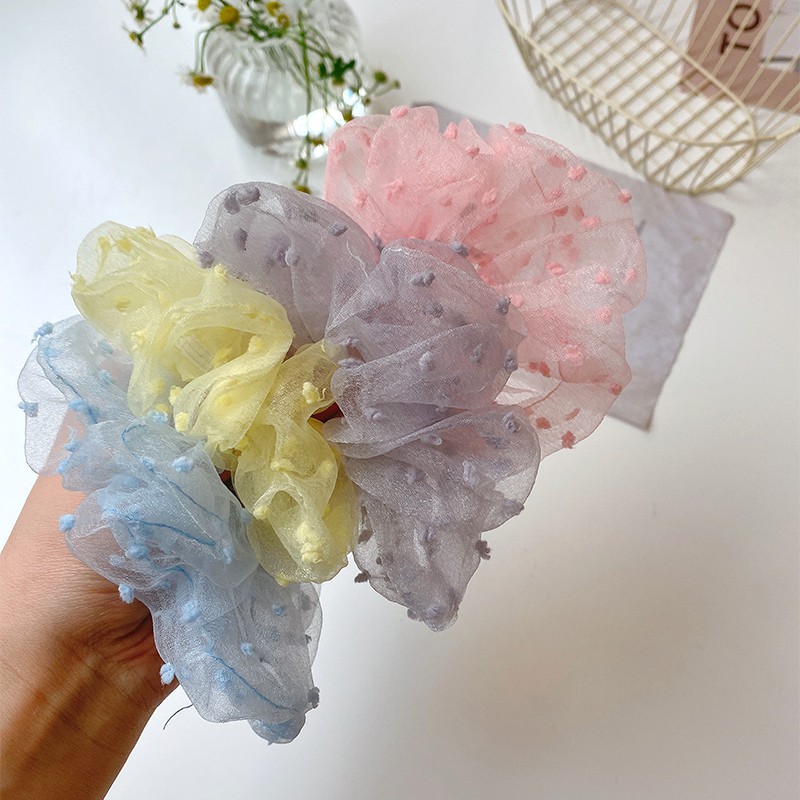Dây cột tóc co giãn phong cách thời trang Hàn Quốc đáng yêu cho nữ