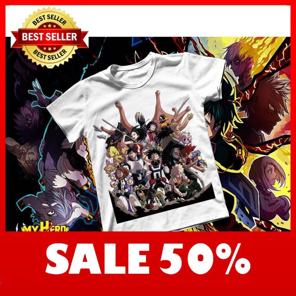 Áo thun Cotton Unisex - Anime - My Hero Academia - My Hero Academia