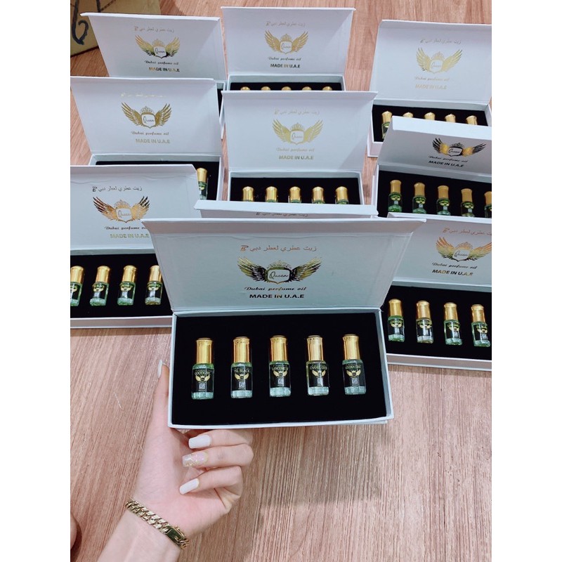sét 5 chai tinh dầu nước hoa Dubai chính hãng