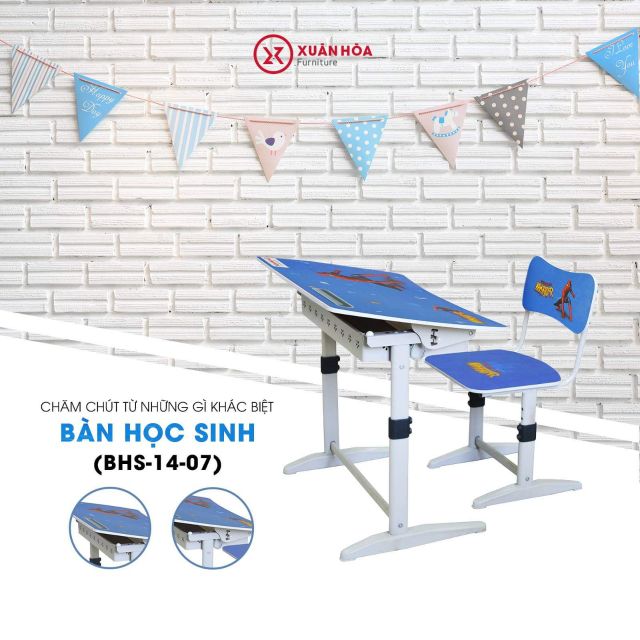 Bộ bàn ghế học sinh xuân hòa - BHS-14-07- bàn ghế tiểu học | BigBuy360 - bigbuy360.vn