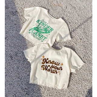 Áo Thun Croptop Graphic NakedByV