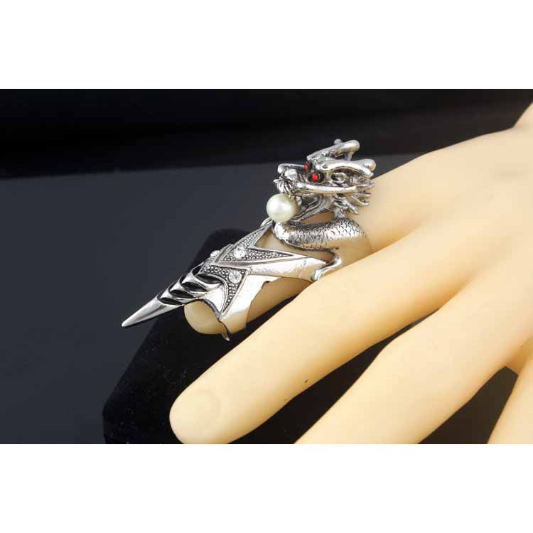 Nhẫn nam titan RỒNG ngậm LONG CHÂU cực đẹp (CAM KẾT RẺ NHẤT BÁN ĐẢO ĐÔNG DƯƠNG)