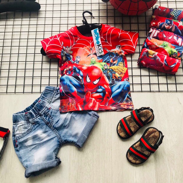 set nhện bé trai