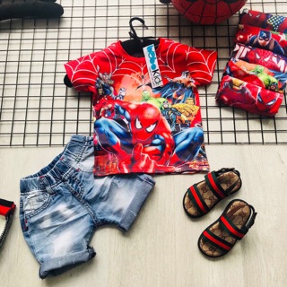 Set nhện bé trai