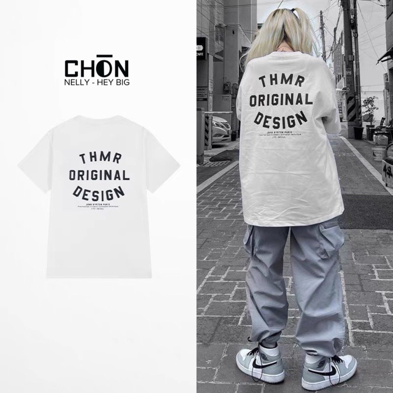 Áo thun NELLY, chính hãng, sẵn hàng, dáng Unisex hình in THMR CHÒN CLOTHING