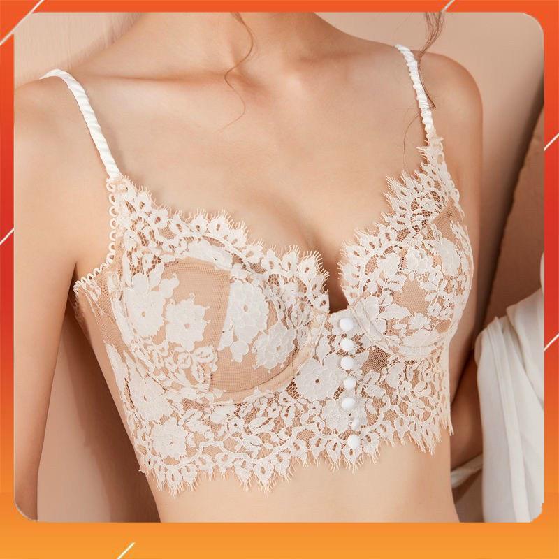 Áo lót nữ dáng bra ren siêu cấp có gọng không đệm mút dành cho các nàng có vòng 1 trung bình lớn hoặc đã làm ngực