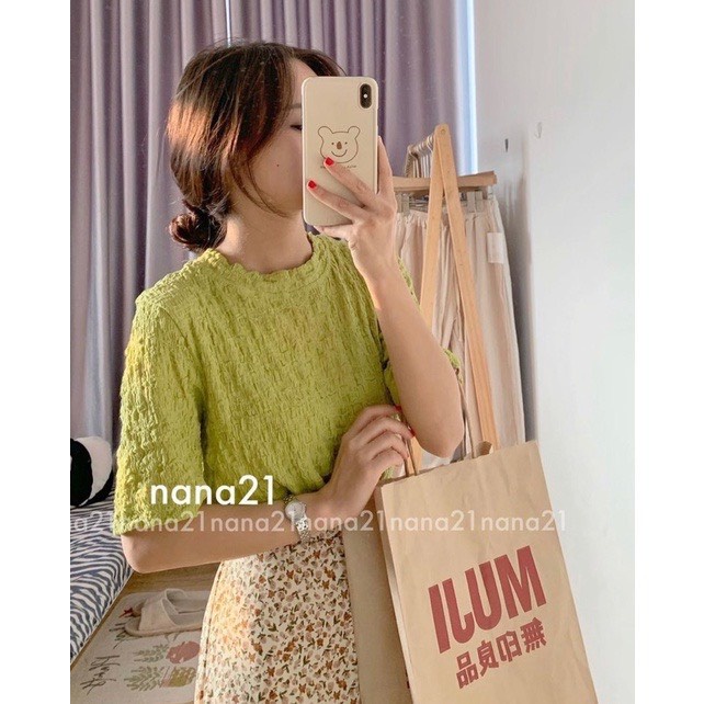 Áo croptop nữ Bingshop cổ tròn ngắn tay vải xốp mềm co giãn hàng đẹp freeship