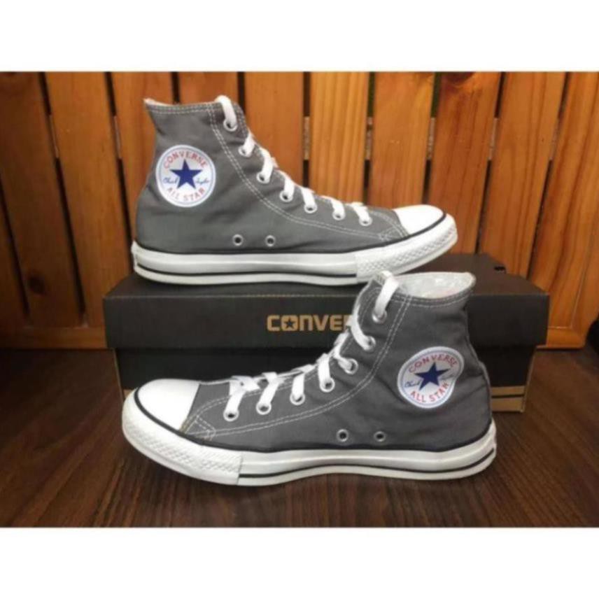 [Sale 3/3]GIÀY SNEAKERS CONVERSE XÁM CỔ CAO SIZE 39 FULL BOX (REAL/2HAND)(CÓ BẢO HÀNH)