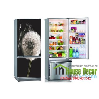 Giấy Dán Tủ Lạnh Chống Thấm Nước Chất Liệu Decal Bóc Dán - Phù Hợp Mọi Loại Tủ - Bồ Công Anh Đen