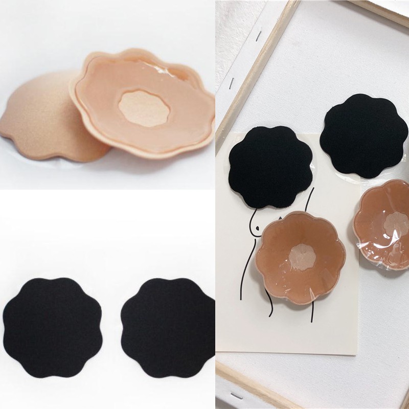 Set 2 Miếng Dán Nhũ Hoa Da Đen