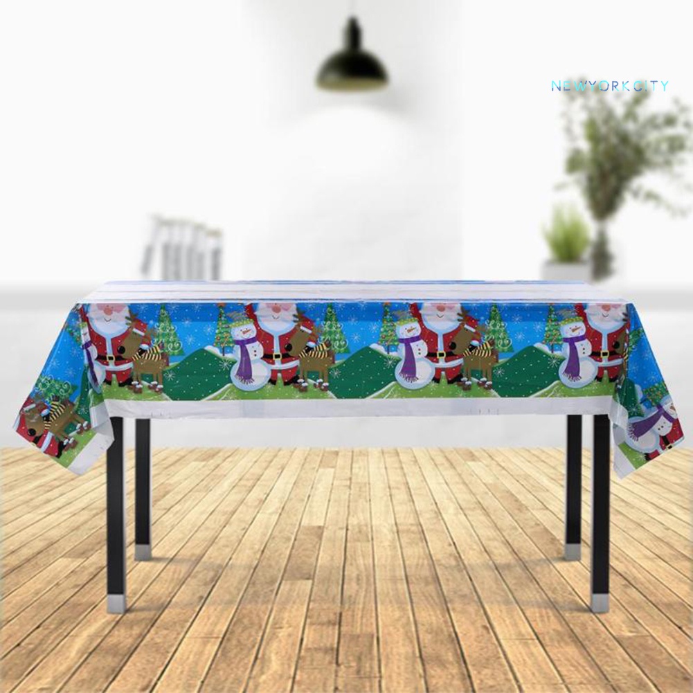 Khăn Trải Bàn Chống Nước Trang Trí Giáng Sinh 110x180cm