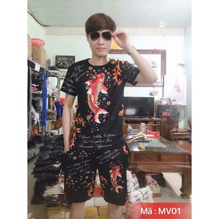 Bộ nam hè in 3d cao cấp