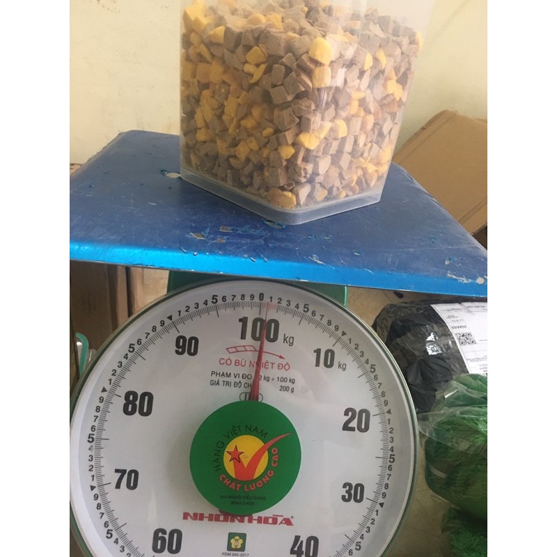 [ Rẻ vô địch ] Hộp mix gan gà - lòng đỏ trứng 650g-1000g siêu dinh dưỡng cho Mèo hsd 1 năm