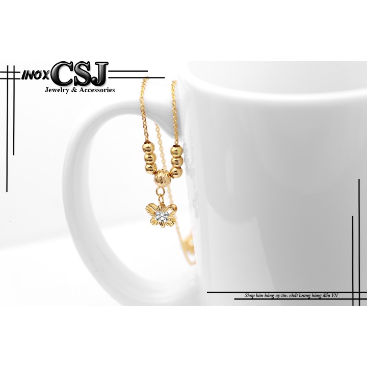 Dây chuyền Hình Bướm xinh gắn bi tròn