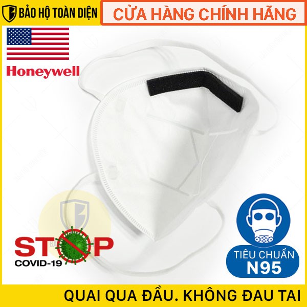 [CHÍNH HÃNG] Khẩu trang N95 Honeywell H910 Plus - Đạt tiêu chuẩn NIOSH N95 của Mỹ phòng dịch, chống bụi mịn (Sẵn hàng)