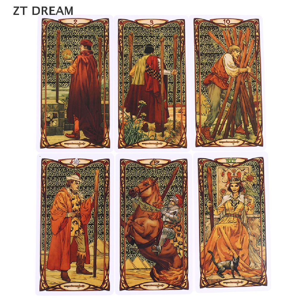 Bộ Bài Tarot Vàng 12 * 7cm 07
