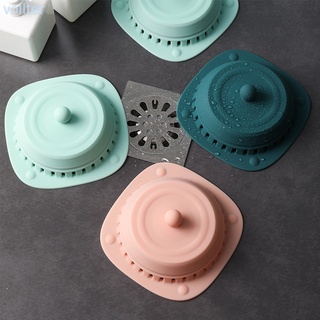 Nắp Đậy Cống Thoát Nước Bằng Silicone 2 Trong 1 Màu Xanh Lá Nhạt