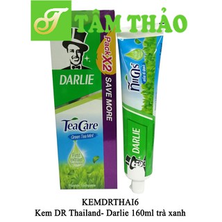 Kem đánh răng ông tây Thái Lan - Darlie 160ml/tuýp trà xanh 8851228003036 (2 tuýp/hộp)