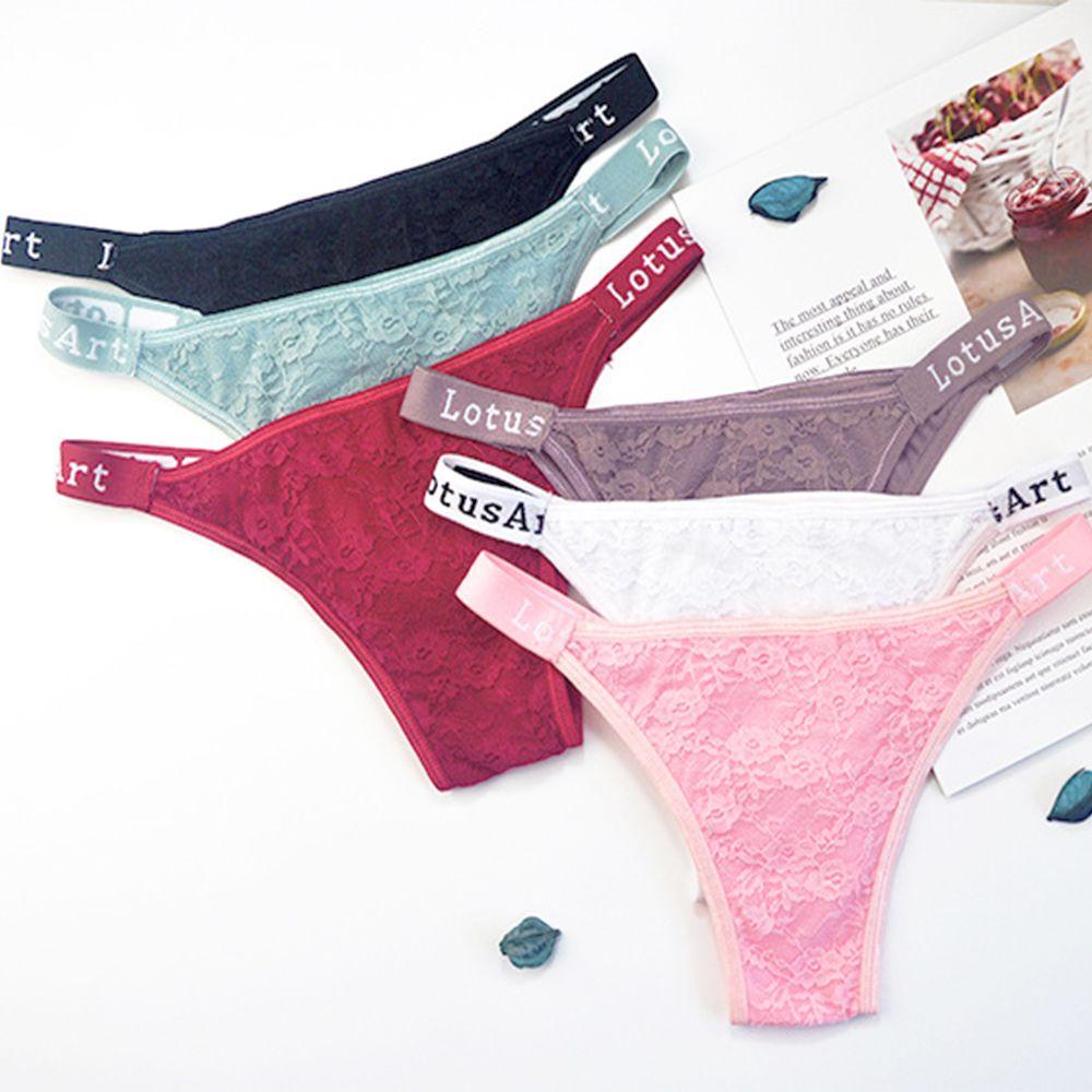 Daron Quần Lót Cotton Chữ T Lưng Thấp Lọt Khe Không Đường May Đa Màu Sắc Phong Cách Hàn Quốc Quyến Rũ Dành Cho Nữ