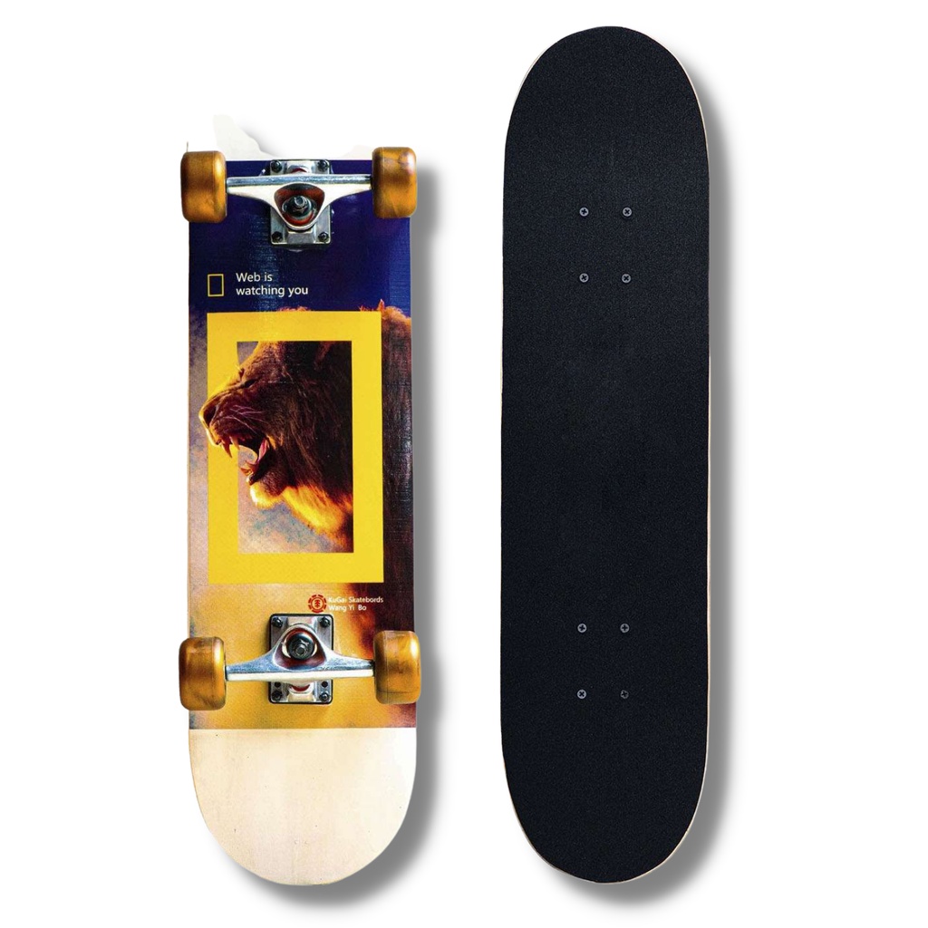 Ván Trượt Skateboard [Cougar Skateboard 950] - Mặt Nhám Chống Trơn Trượt Siêu Tốt, In Hình Độc Đáo