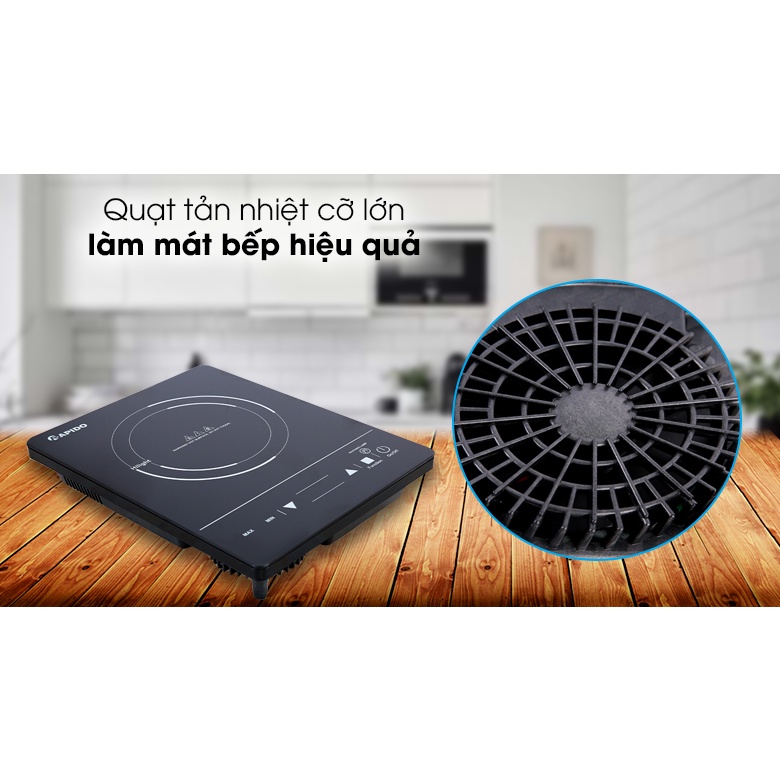 Bếp hồng ngoại đơn RAPIDO 2000W RC2000ES CÔNG NGHỆ ĐỨC, bếp ăn lẩu BẢO HÀNH 12 THÁNG GALUZA VIETNAM