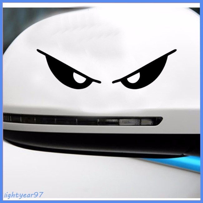 Miếng Dán Phản Quang Hình Đôi Mắt Quỷ Độc Đáo Trang Trí Xe Hơi / Mũ Bảo Hiểm