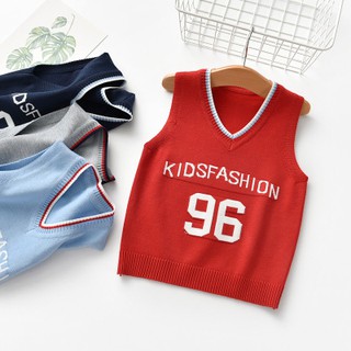 Áo gile len phong cách thể thao cho bé trai bé gái. M144 . CÓ VIDEO