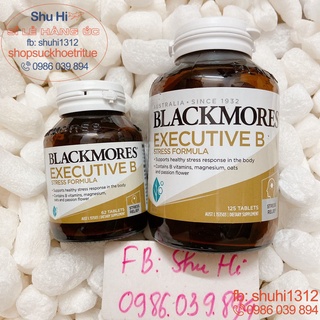 Blackmores Executive B Stress Formula 62 viên - 125 viên - Viên giảm căng thẳng, mệt mỏi, tăng năng lượng Úc -chính hãng