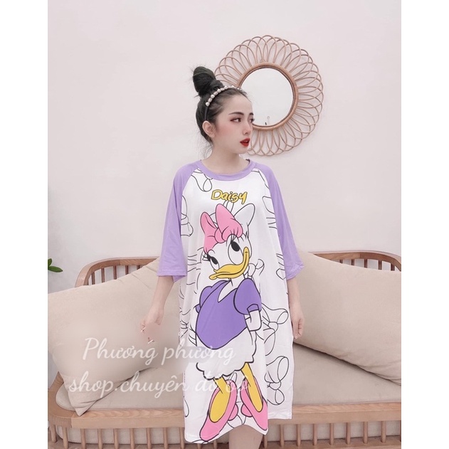 váy cottong hàng QC hoạt hình đáng yêu | BigBuy360 - bigbuy360.vn